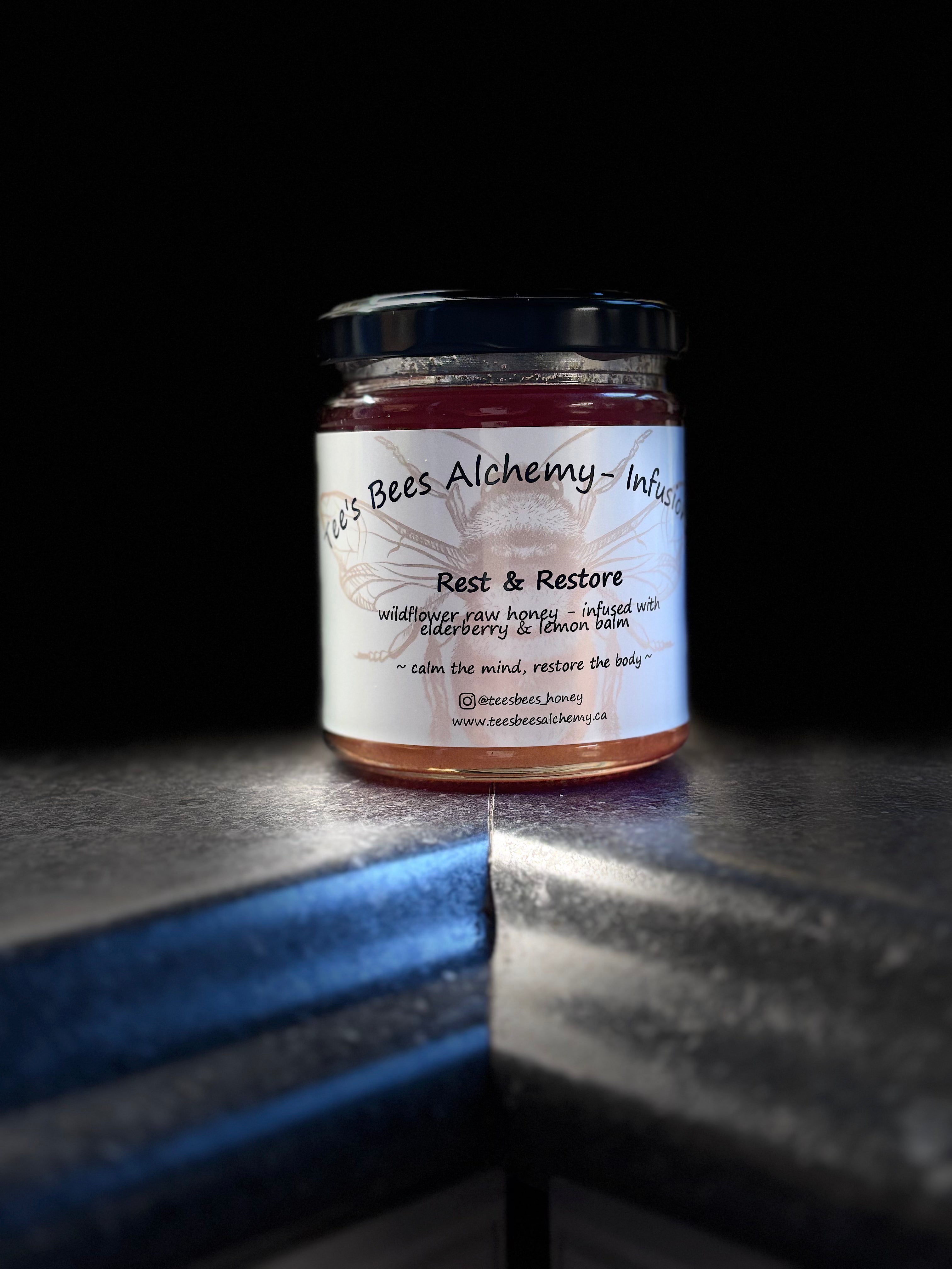 Restore Bees Tee's Bees Alchemy - Infusions: Rest & Restore – Tee's Bees & Tee's ...